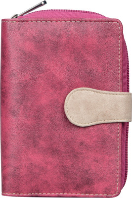 

LEATHERSTILE Women Pink Artificial Leather Wallet(6 Card Slots)
