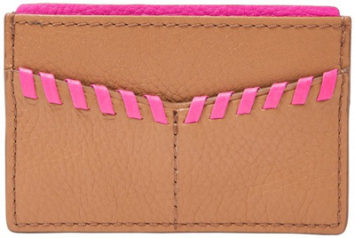

Fossil Women Tan Genuine Leather Card Holder(1 Card Slot)