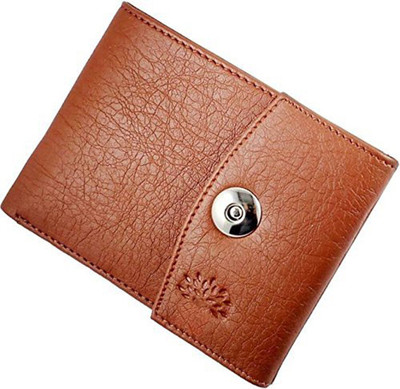 

Eagle Buzz Men Tan Genuine Leather Wallet(6 Card Slots)
