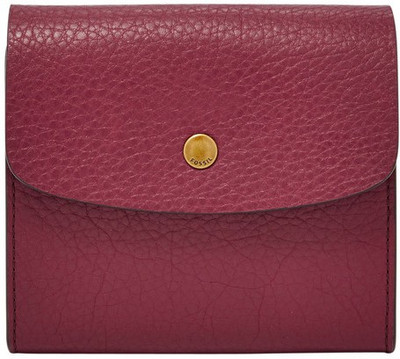 

Fossil Women Maroon Genuine Leather Document Holder(12 Card Slots), Wine