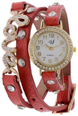 Infinity Enterprise red classic fancy studded Watch  - For Girls   Watches  (Infinity Enterprise)