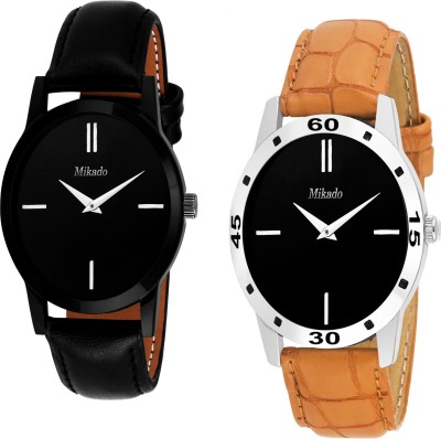 Mikado MKD 53267 Master piece combo of two casual watches for men's and boy's Watch  - For Men   Watches  (Mikado)