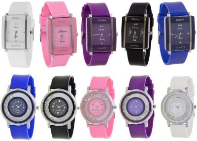Infinity Enterprise multicolor stylist diamond Watch  - For Girls   Watches  (Infinity Enterprise)