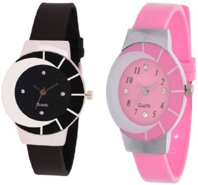 Infinity Enterprise new classic black and pink studded Watch  - For Girls   Watches  (Infinity Enterprise)