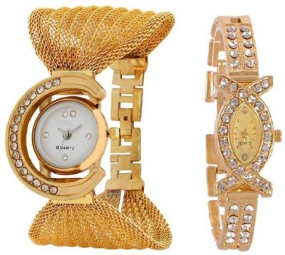Infinity Enterprise golden branded stylist classic Watch  - For Girls   Watches  (Infinity Enterprise)