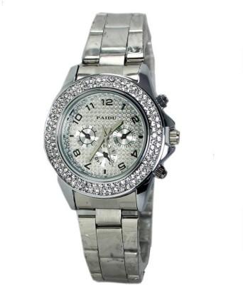Infinity Enterprise silver designer metal diamond Watch  - For Girls   Watches  (Infinity Enterprise)
