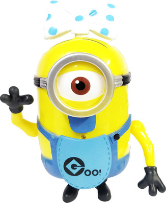 

Emob Yellow Cartoon Character with Baby Accessories with Sound, Light and Battery Operated Feature(Yellow, Blue)