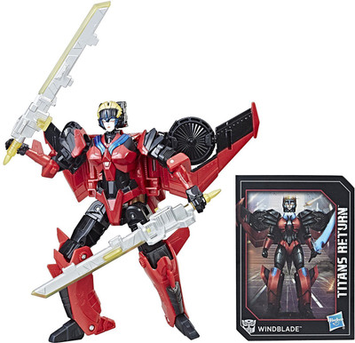 

Hasbro Transformers Generations Titans Return Deluxe Windblade and Scorch Fire(Red)