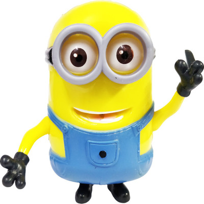 

Emob Yellow and Blue Cartoon Character with Rocket Launcher Action Figure Toy with Light, Sound and Battery Operating Feature(Yellow, Blue)
