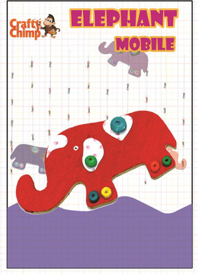 

Crafty Chimp Elephant Mobile Kit