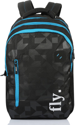 

Fly SPACIOUS 6 L Laptop Backpack(Multicolor), Black and blue