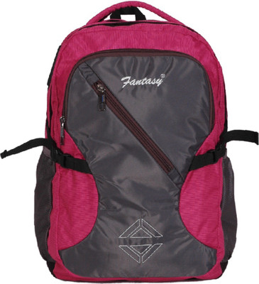 

Fantasy FTY 04 39 L Laptop Backpack(Grey, Pink)