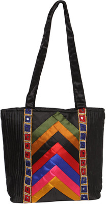 

INDICRAFTS STUDIO CHHABILI - 2 Multipurpose Bag(Black, 12 L)