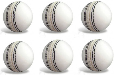 

GLS 4 Piece Genuine Leather Cricket Ball Size 5.5 - Pack of 6 Cricket Leather Ball(Pack of 6, White)