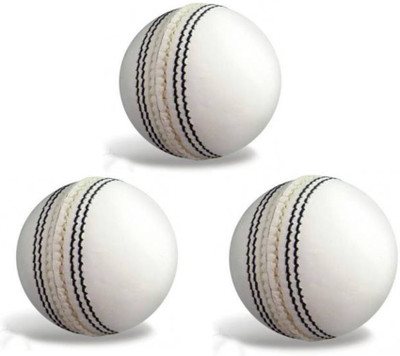

GLS 2 Piece Genuine Leather Cricket Ball Size 5.5 - Pack of 3 Cricket Leather Ball(Pack of 3, White)