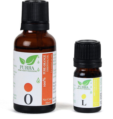 

Purra Sweet Orange Essential Oil 30 Ml + Lemon Essential Oil 05 Ml for Face & Skin ( Combo )(35 ml)