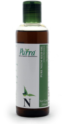 

Purra Cold Pressed Neem Seed Carrier Oil for Hair, Face,Skin & Mosquito repellent-200 ML(200 ml)