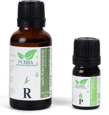 Purra Rosemary Essential Oil 30 Ml + Peppermint Essential Oil 05 Ml for Hair Conditioner, Muscle & Joints & Skin -( Combo )(35 ml)