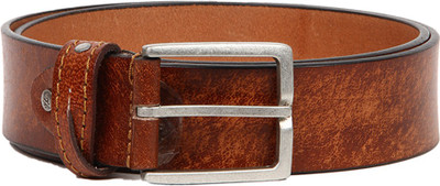 

Flying Machine Men Casual Brown Genuine Leather Belt, Dark brown