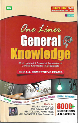 One Liner General Knowledge(English, Paperback, unknown)
