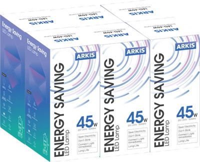 

ARKIS 45 W Round B22 LED Bulb(White, Pack of 6)