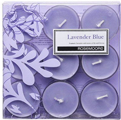 

Rosemoore Lavender Blue Scented Tea Lights Candle(Blue, Pack of 9)