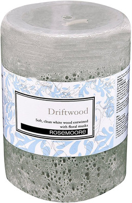 

Rosemoore Driftwood Scented Pillar Candle(Grey, Pack of 1)