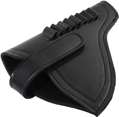 

Purwanchal PU 32 Bore Revolver Full Clip Cover, 18 cm x 12 cm Goat Leather(Jet Black) Key Chain