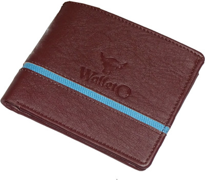 

WALLETO Unisex 100% Genuine Leather Business Card, Personal Id,Credit Card, Driving Licence Card Holder Cum Mini Money Wallet (No.3Wall_08), Slots Space for 6 Card Holder(Set of 1, Brown)