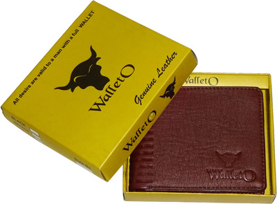 

WALLETO Unisex 100% Genuine Leather Business Card, Personal Id,Credit Card, Driving Licence Card Holder Cum Mini Money Wallet (No.7Wall_10), Slots Space for 8 Card Holder(Set of 1, Brown)