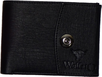 

WALLETO Unisex 100% Genuine Leather Business Card, Personal Id,Credit Card, Driving Licence Card Holder Cum Mini Money Wallet (No.4Wall_11), Slots Space for 8 Card Holder(Set of 1, Black)