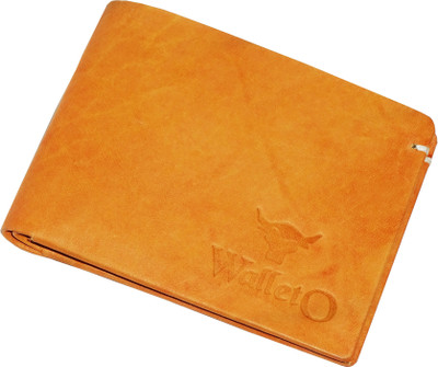 

WALLETO Unisex 100% Genuine Leather Business Card, Personal Id,Credit Card, Driving Licence Card Holder Cum Mini Money Wallet (No.5Wall_13), Slots Space for 6 Card Holder(Set of 1, Tan)