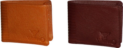 

WALLETO Unisex 100% Genuine Leather Business Card, Personal Id,Credit Card, Driving Licence Card Holder Cum Mini Money Wallet (No.6Combo_Wall_09_and_Wall_10), Slots Space for 8 Card Holder(Set of 2, Multicolor)