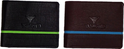 

WALLETO Unisex 100% Genuine Leather Business Card, Personal Id,Credit Card, Driving Licence Card Holder Cum Mini Money Wallet (No.5Combo_Wall_08_and_03), Slots Space for 6 Card Holder(Set of 2, Multicolor)