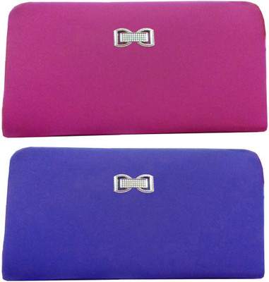 

RoseBudKol Casual Pink, Blue Clutch, Blue;pink