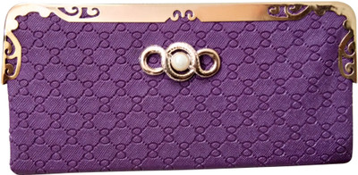 

Haryana Craft Casual Purple Clutch