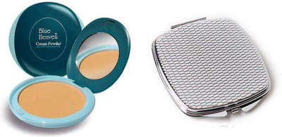 

Blue Heaven Cream Powder 20 GM (Natural) with Compact Mirror(Set of 2)