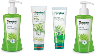 

Himalaya Purifying Neem Face Wash,Purifying Neem Peel-off Mask,Purifying Neem Face Wash, Purifying Neem Face Wash(Set of 4)