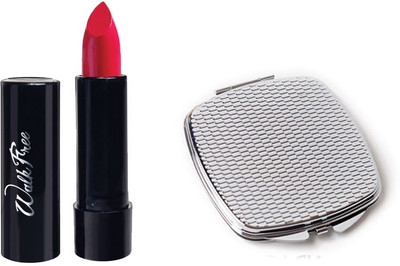 

Blue Heaven Walk Free Lipstick (LP 18) with Compact Mirror(Set of 2)