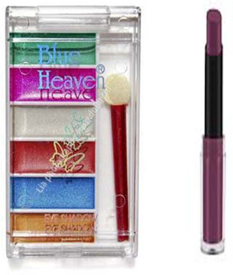 

Blue Heaven 6 IN 1 EYE SHADOW WITH GOSSIP LIPISTICK 06 (Set of 02)(Set of 1)