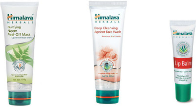 

Himalaya Purifying Neem Peel Off Mask, Deep Cleansing Apricot Face Wash(Set of 3)