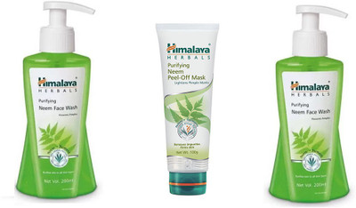 

Himalaya Purifying Neem Scrub, Purifying Neem Peel Off Mask, Purifying Neem Face Wash(Set of 3)