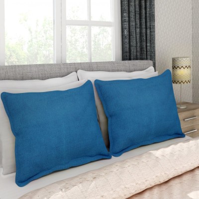 Soumya Furnishings Cotton Pillows Cover(Pack of 2, 43 cm*69 cm, Blue)