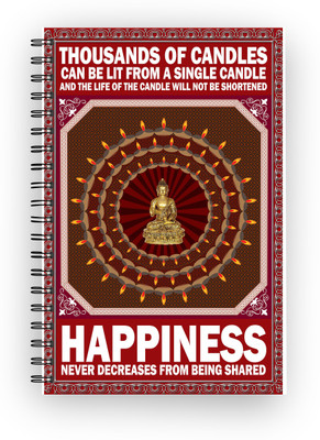 

Inkalabh A5 Notebook(Happiness Never Decreases, Multicolor)