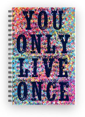 

Inkalabh A5 Notebook(You Only Live Once, Multicolor)