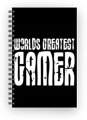 

Inkalabh A5 Notebook(Worlds greatest gammer, Multicolor)