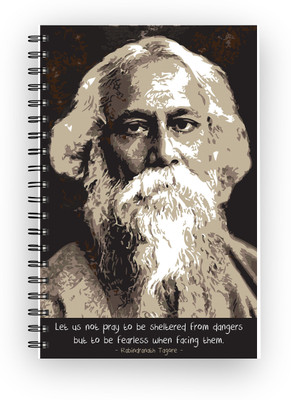

Inkalabh A5 Notebook(Rabindranath Tagore Quote, Multicolor)