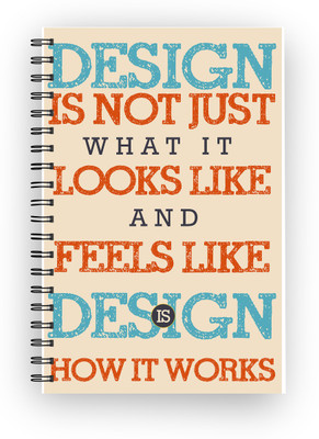 

Inkalabh A5 Notebook(Design by Steve Jobs, Multicolor)