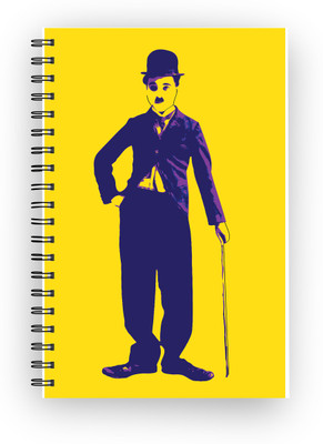 

Inkalabh A5 Notebook(Charlie Chaplin Illustration, Multicolor)