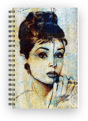 

Inkalabh A5 Notebook(Audrey Hepburn Illustration, Multicolor)